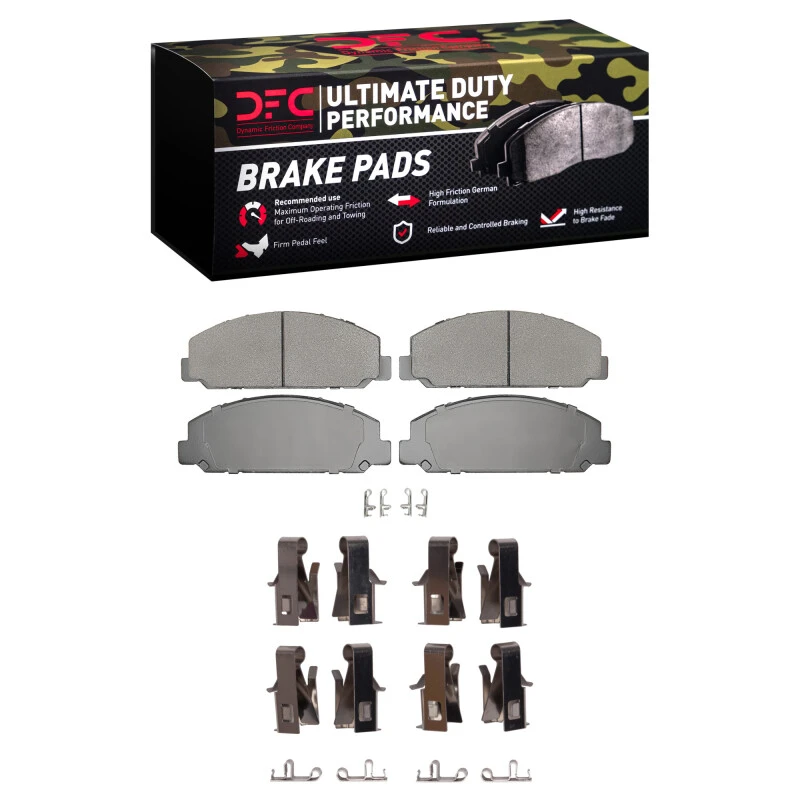 DFC 99-24 Chevrolet W5500 Tiltmaster Front/Rear Ultimate Duty Perf Brake Pads & Hardware Kit
