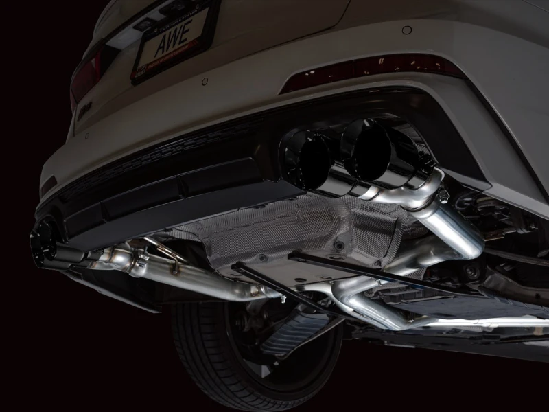 AWE Tuning 19-23 Audi C8 S6/S7 2.9T V6 AWD Track Edition Auspuff - Diamant-Schwarz Spitzen