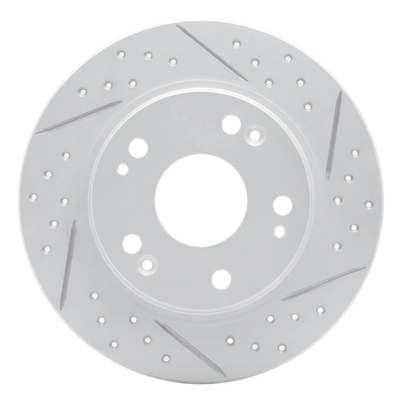 DFC 11-15 Honda Cr-Z Rear Right Drilled & Slotted Geoperformance Rotor