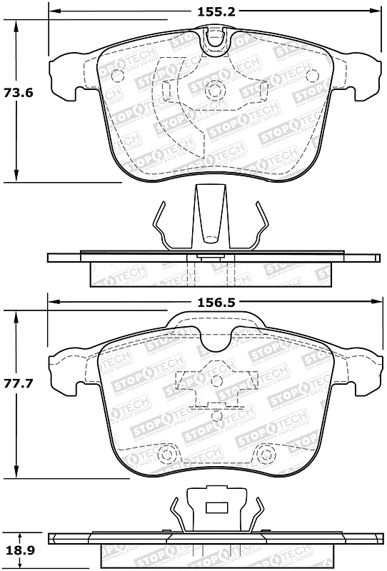 StopTech Street Brake Pads