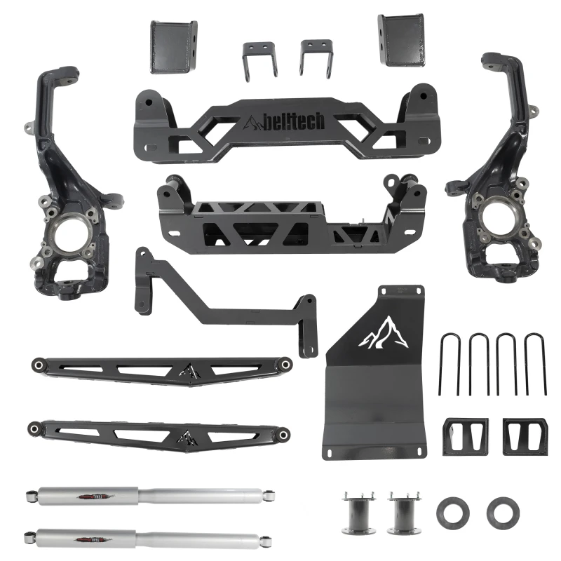 Belltech 2021+ Ford F150 4WD Trail Performance 6-Zoll-Basis-Lift-Kit mit Stoßdämpfern