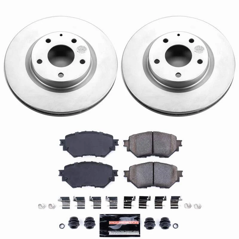 Power Stop 17-18 Mazda 3 Front Z23 Coated Brake Kit