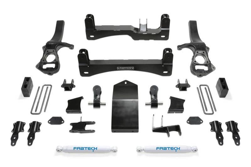 Fabtech 19-20 GM C/K1500 P/U mit Trail Boss/At4-Paket 4 Zoll Basic-System mit Leistungsstoßdämpfern