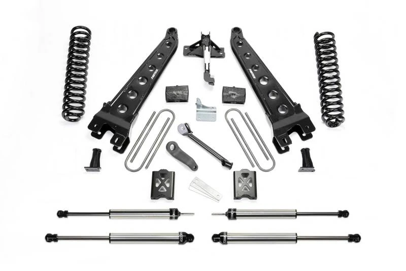 Fabtech 05-07 Ford F250 4WD ohne Overload 6 Zoll Radius Arm System mit Coils & Dlss Shks