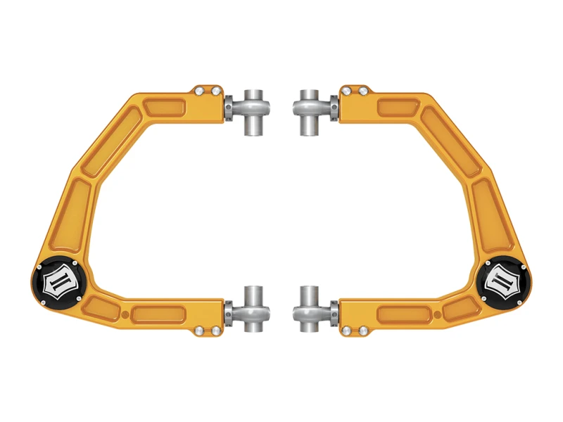 ICON 2024 Toyota Tacoma Billet-Oberlenker mit Delta Joint Pro - Gold eloxiert