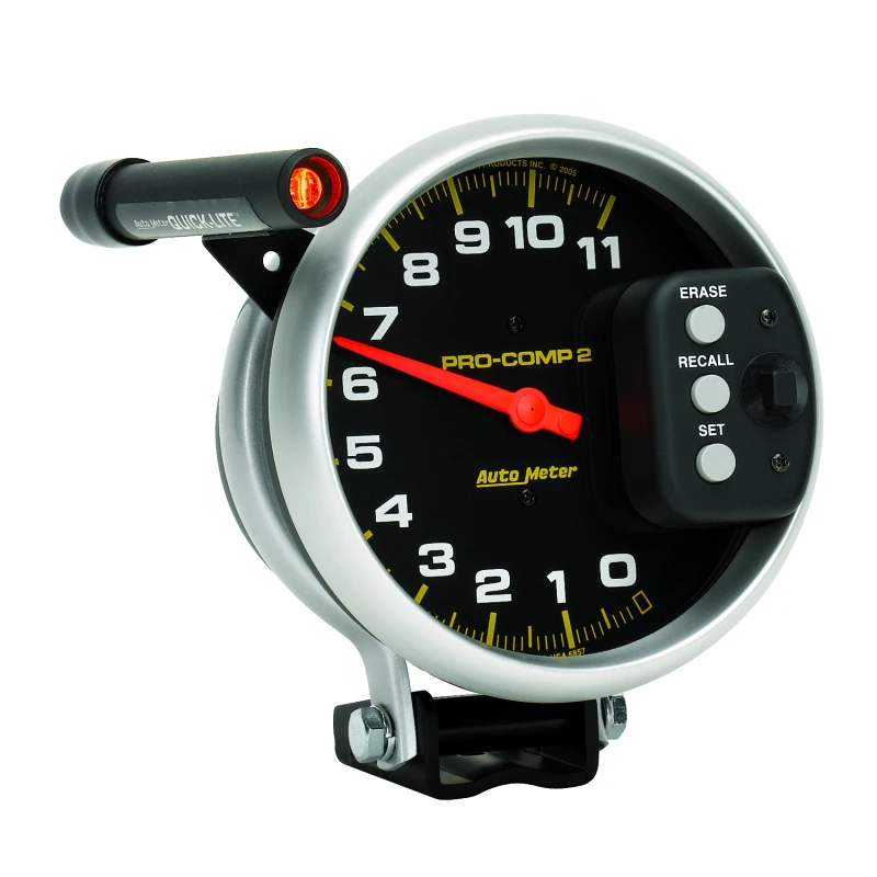 Autometer 5-Zoll-11000-U/min-Einzelfach-Tachometer mit Pro-Comp 2 und Speicher