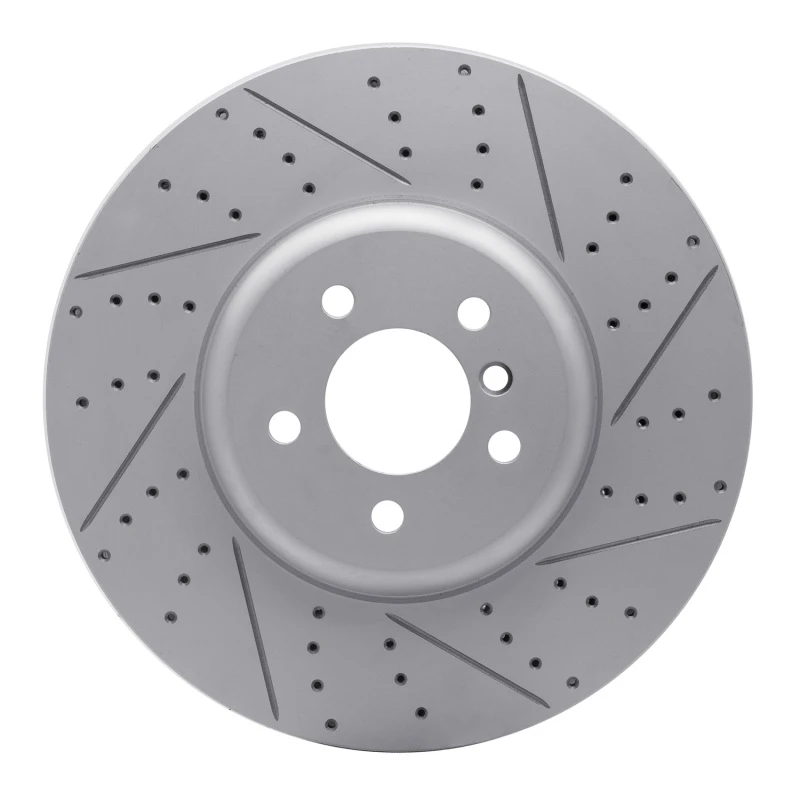 DFC 09-17 BMW 750I Right Front Drilled & Slotted Geoperformance Rotor