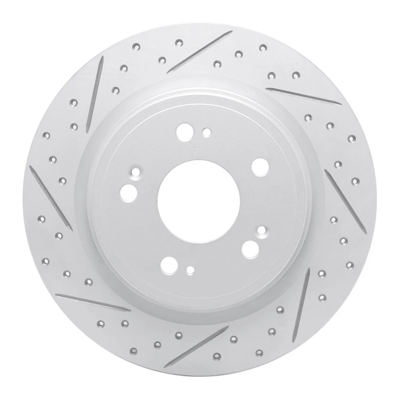 DFC 14-20 Acura Rlx Rear Left Drilled & Slotted Geoperformance Rotor