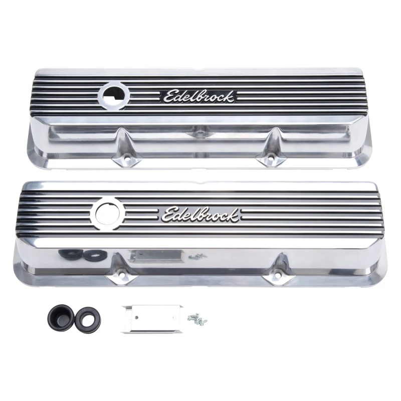 Edelbrock Ventildeckel Elite II Ford FE 1958-76 Poliert