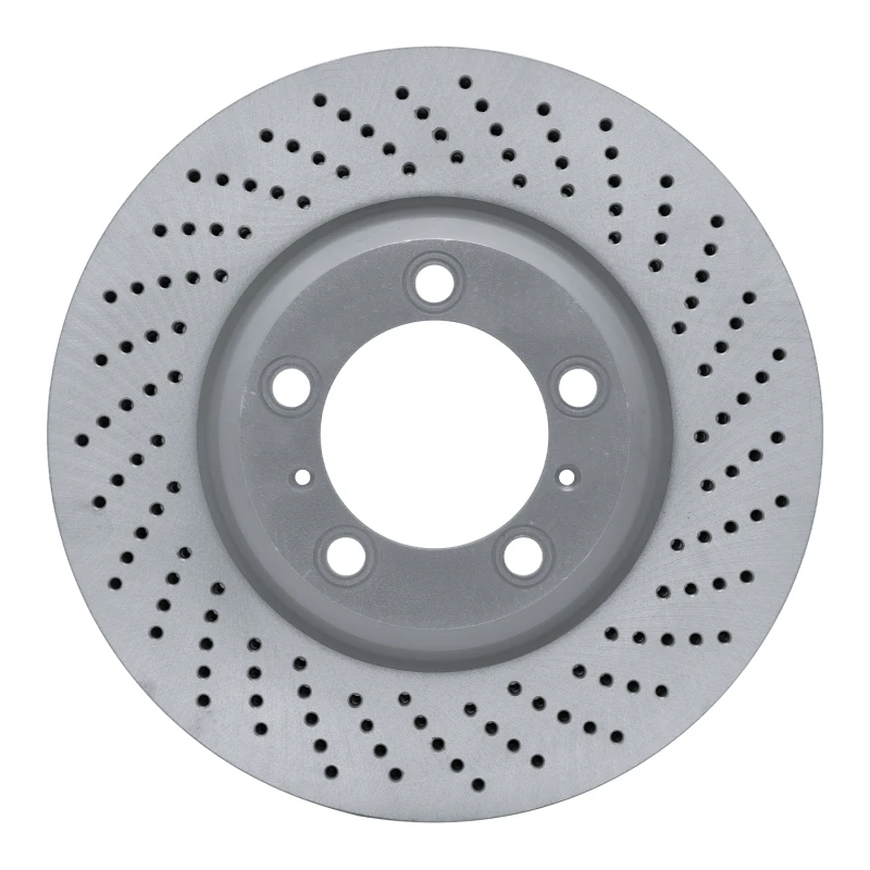 DFC 02-08 Porsche 911 Right Front Drilled Hi-Carbon Alloy Geomet Coated Rotor