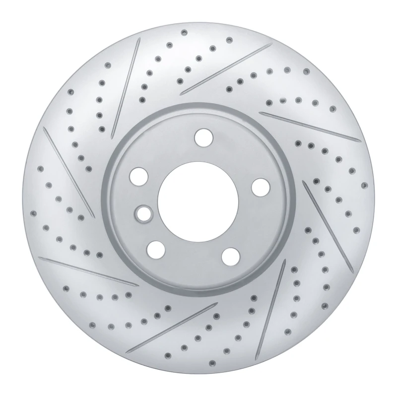 DFC 21-23 Dodge Challenger Right Front Drilled & Slotted Geoperformance Rotor