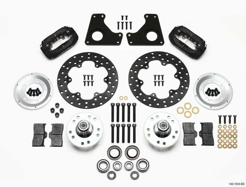 Wilwood Forged Dynalite Vordere Drag-Kit gebohrte Bremsscheibe 79-87 GM G Body