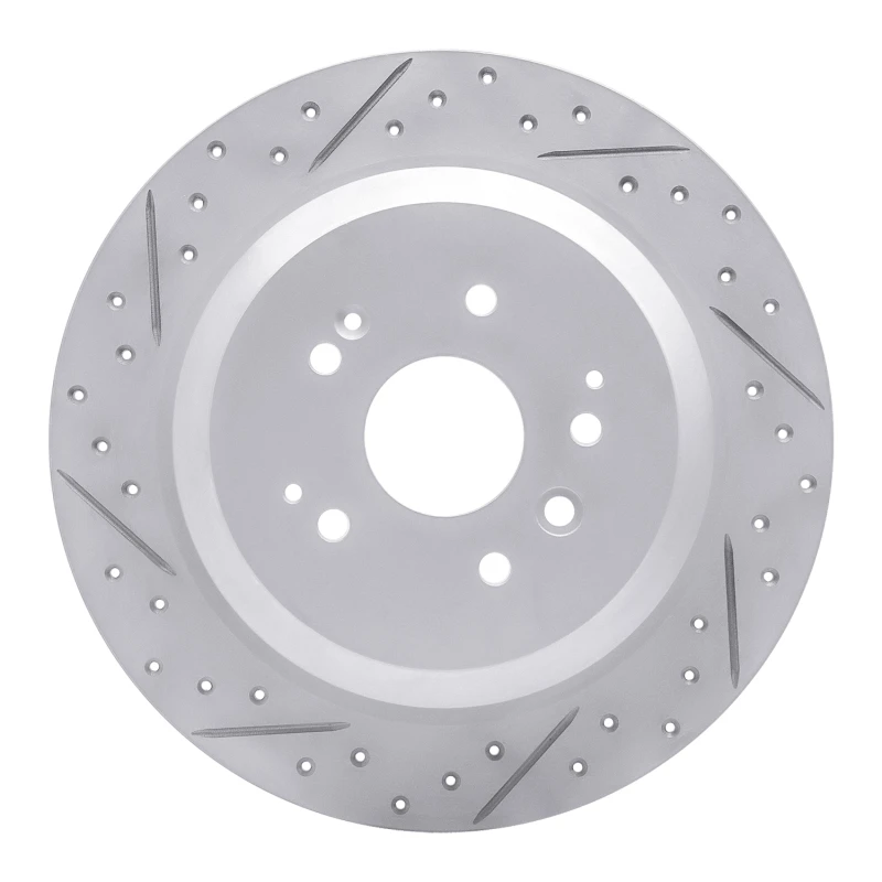 DFC 14-16 Acura MDX Rear Left Drilled & Slotted Geoperformance Rotor