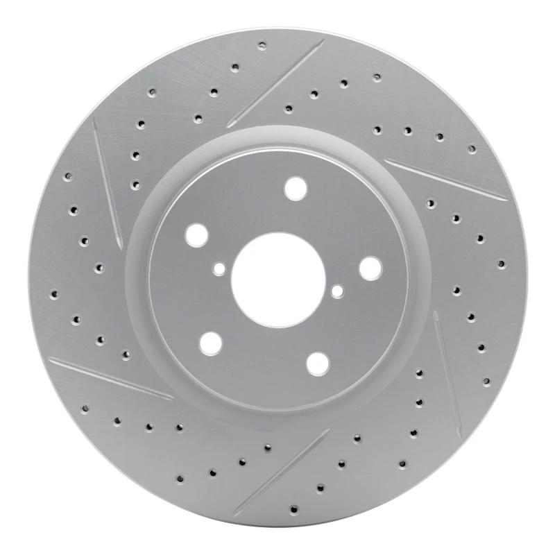 DFC 06-21 Subaru WRX Front Left Drilled & Slotted Geoperformance Rotor