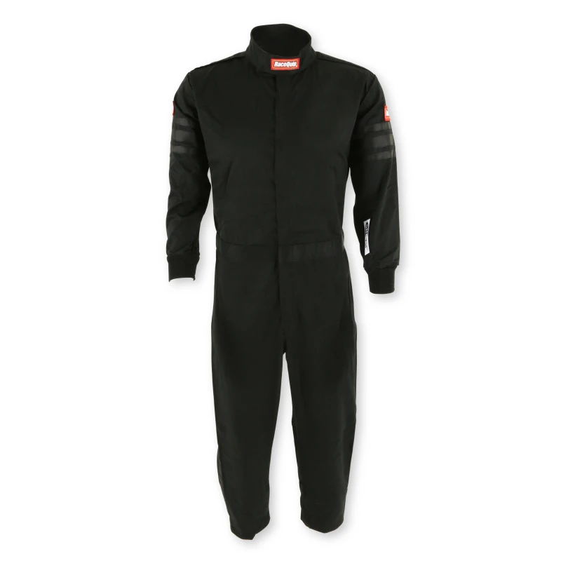 RaceQuip schwarzes SFI-1 JR. Anzug - KLarge