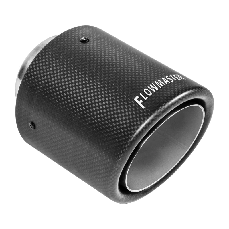 Flowmaster SS Tip 2.50in.IN X 4in.OD Carbon Fiber Weld