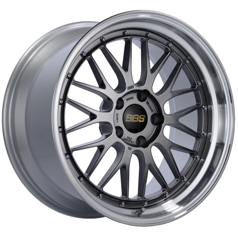 BBS LM 19x9.5 5x120 ET48 Diamond Black Center Diamond Cut Lip Wheel -82mm PFS/Clip Required