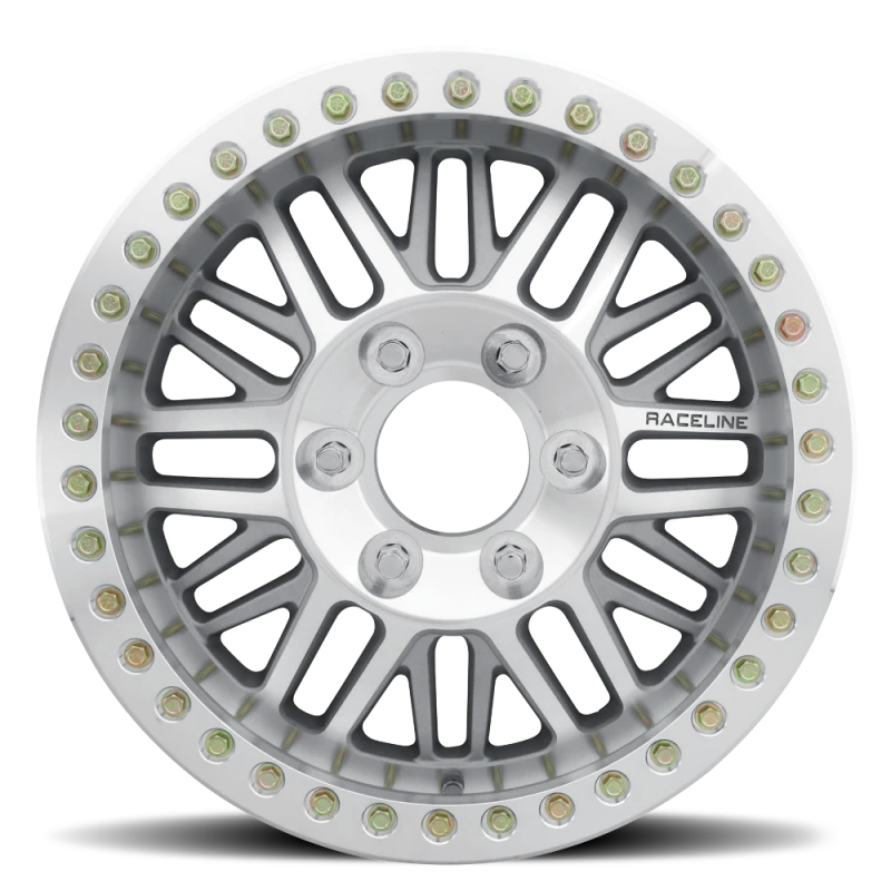 Raceline RT951M Ryno Machined 20x8.5in / 6x165.1 DBP/-6mm Offset/130.81mm Bore - Machined Beadlock