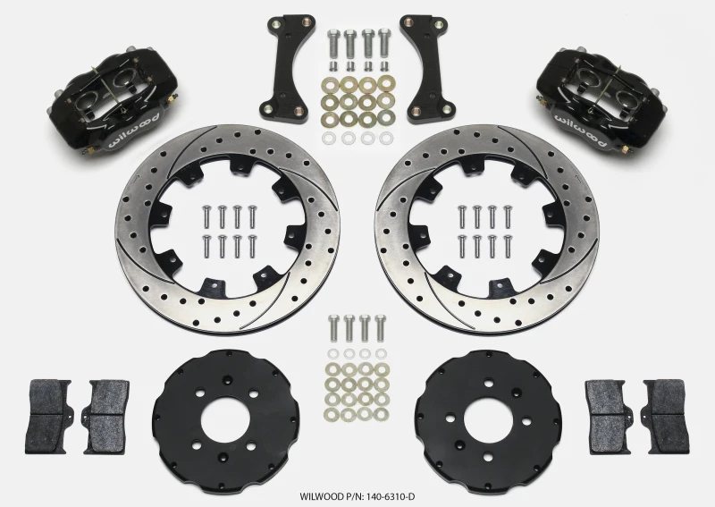 Wilwood Forged Dynalite Vordere Hut Kit 12,19 Zoll gebohrt 90-99 Civic mit 240 mm Bremsscheibe