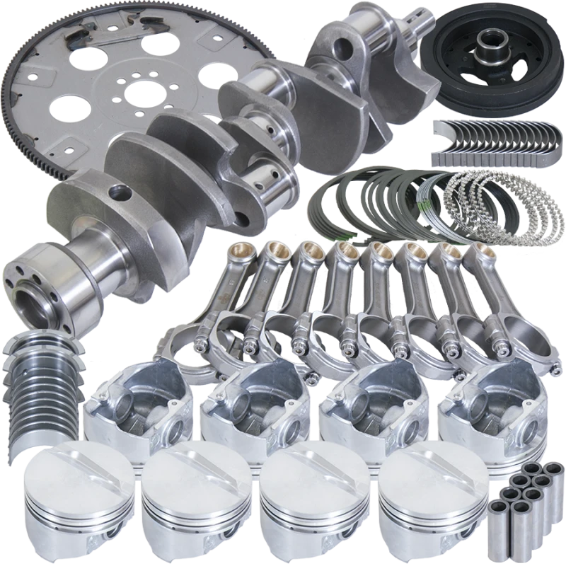 Eagle Chevy 350 1Pc 3.750in Kurbelwelle 5.700in I-Träger Pleuel 4.060in Kolben Ausgewuchtete Baugruppe