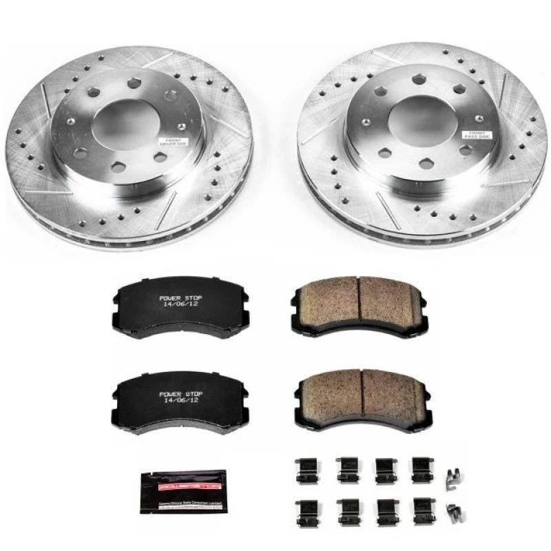 Power Stop Front Z23 Evolution Sport Brake Kit for 02-07 Mitsubishi Lancer