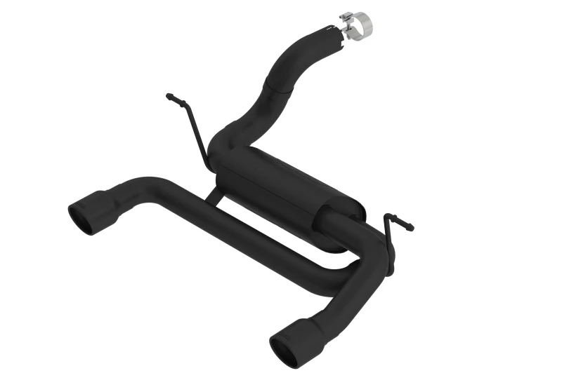 Borla 18-19 Jeep Wrangler JL/JLU 2.0L 4-Zylinder 2-Türer/4-Türer Axle Back Exhaust ATAK mit 2,5 Zoll-Spitzen - Schwarz