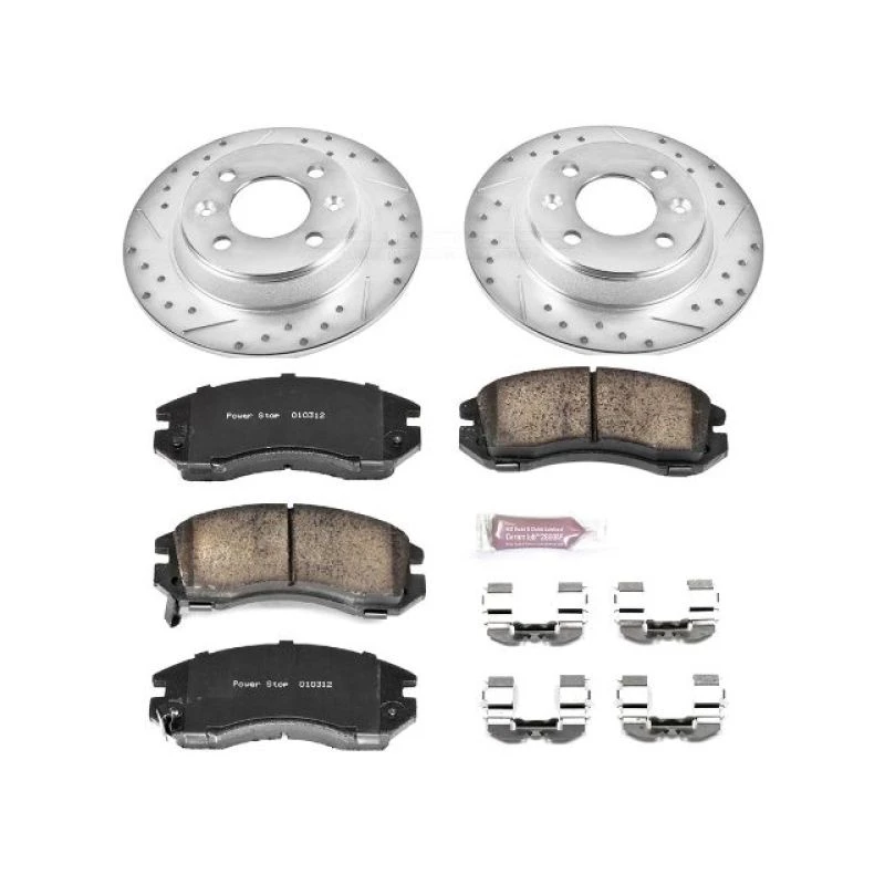 Power Stop Z23 Evolution Sport Brake Kit for 93-96 Subaru Impreza Front