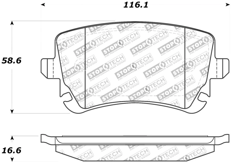 stoptech_308.10180-6794fac98884c StopTech Street Touring 07-09 Audi RS4 Rear Pads