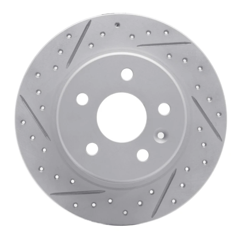 DFC 16-23 Chevrolet Bolt Ev Rear Left Drilled & Slotted Geoperformance Rotor
