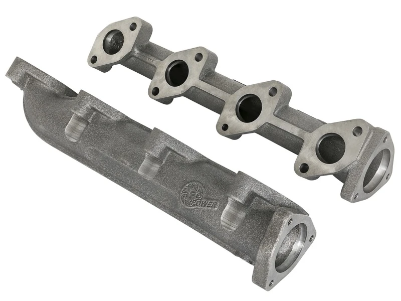 aFe BladeRunner Portiertes duktiler Eisen Auspuffkrümmer 08-10 Ford Diesel-LKW V8 6.4L (td)