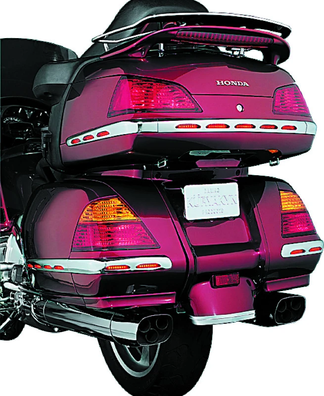 Kuryakyn L.E.D. Trunk Molding für 01-10 GL1800 Chrom mit rotem Glas