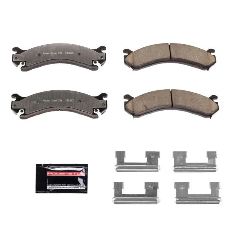 powerstop_Z36-909-67945ab36495e Power Stop 01-06 Chevrolet Silverado 3500 Rear Z36 Truck & Tow Brake Pads w/Hardware