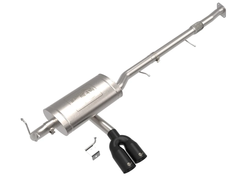 AFE 23-24 L4 GM Colorado/Canyon Rebel Series 3 IN 304 Edelstahl Kat-Back System mit schwarzer Spitze