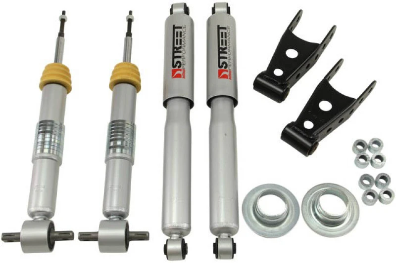 Belltech 14-17 Silver/Sierra Alle Kabine 2wd 1 oder -2 Zoll vorn/2 oder 3 Zoll hinten Absenkung mit SP-Stoßdämpfern