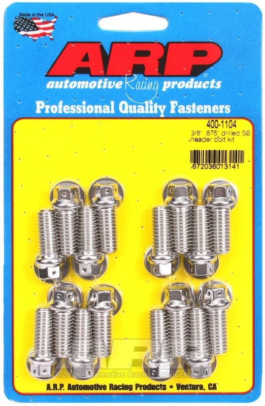 ARP 3/8 x.875 Drilled SS Header Bolt Kit