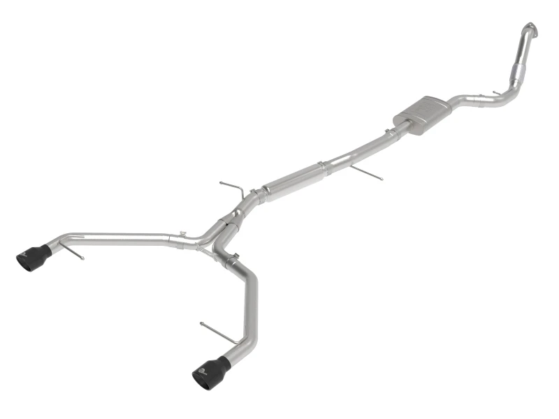 aFe 17-19 Audi A4 (B9) MACH Force-Xp 3 Zoll auf 2,5 Zoll 304 SS Kat-Abgasanlage-Doppel-SS-Spitzen
