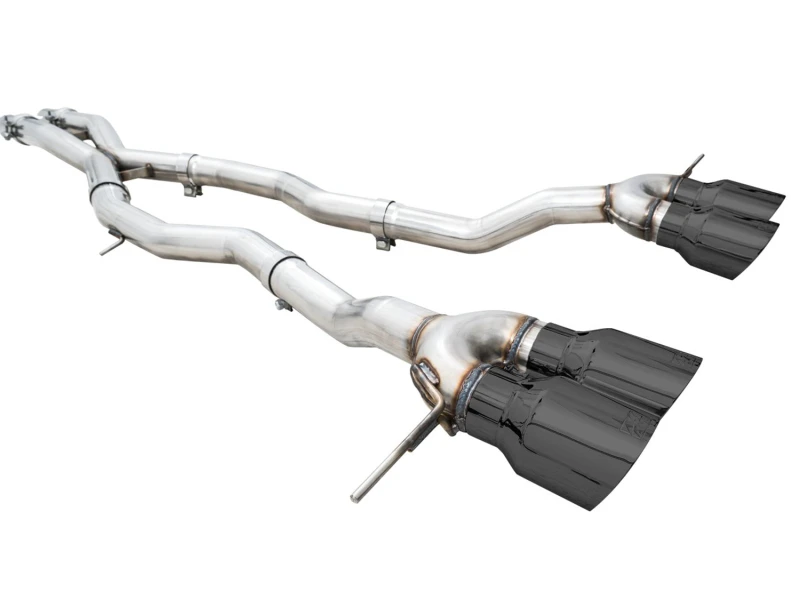 AWE Track Edition Catback Auspuff für BMW G8X M3/M4 - Diamant-Schwarz Spitzen