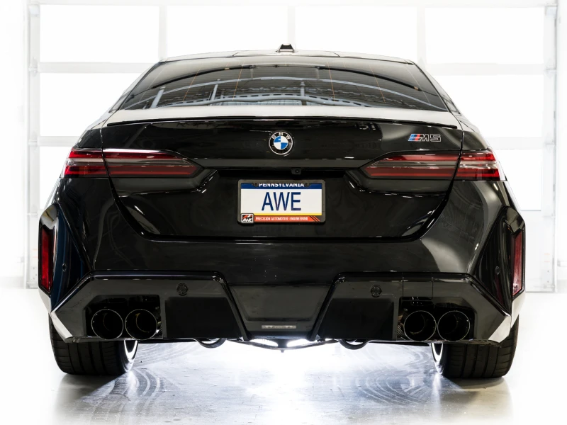 AWE Tuning BMW G90/G99 M5 Track Edition Cat-Back Exhaust - Diamond Black Tips