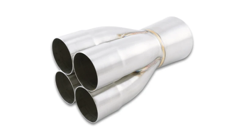 Vibrant 4-1 Sammelstück 2,50 Zoll Einlass-Innendurchmesser Sammelstück-Außendurchmesser - 3,50 Zoll Auslass-Außendurchmesser - 4,00 Zoll