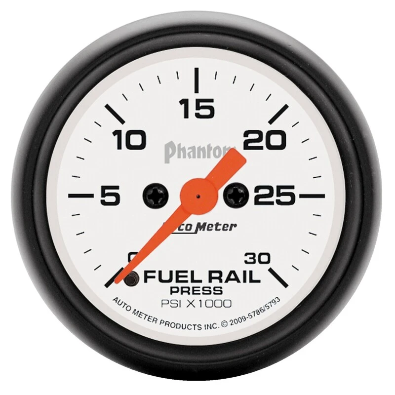 AutoMeter-Eichlaufdruck-Anzeige (Ram 6.7L) 2-1/16 Zoll 30Kpsi Digitaler Schrittmotor Phantom