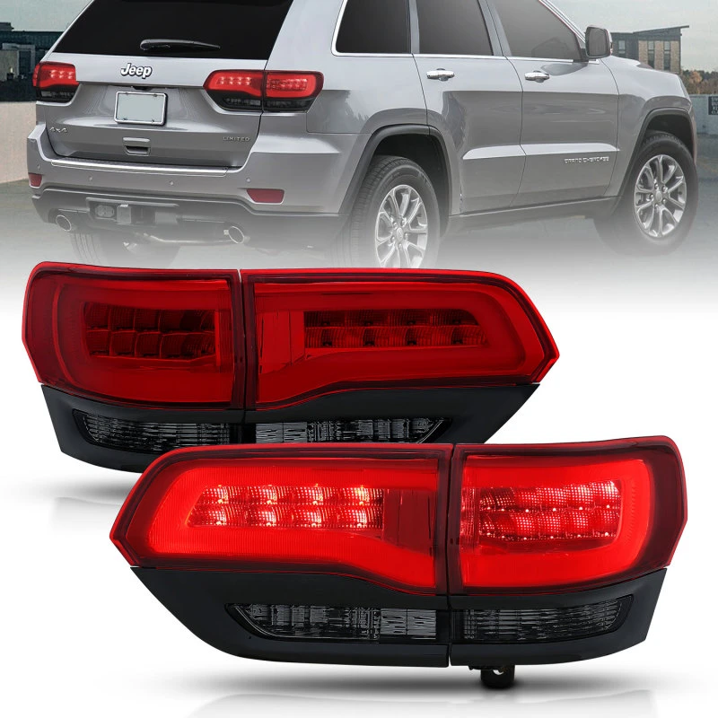 ANZO 2014-2016 Jeep Grand Cherokee LED-Rückleuchten Rot/Rauch
