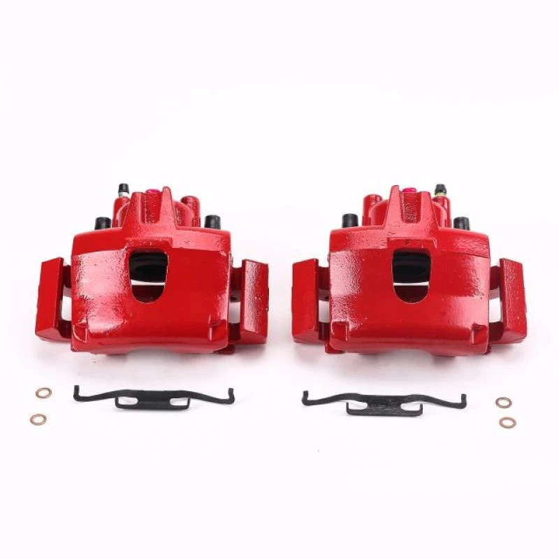 powerstop_S4776-67944f04244d7 Power Stop 01-07 Chrysler Town & Country Front Red Calipers w/Brackets - Pair