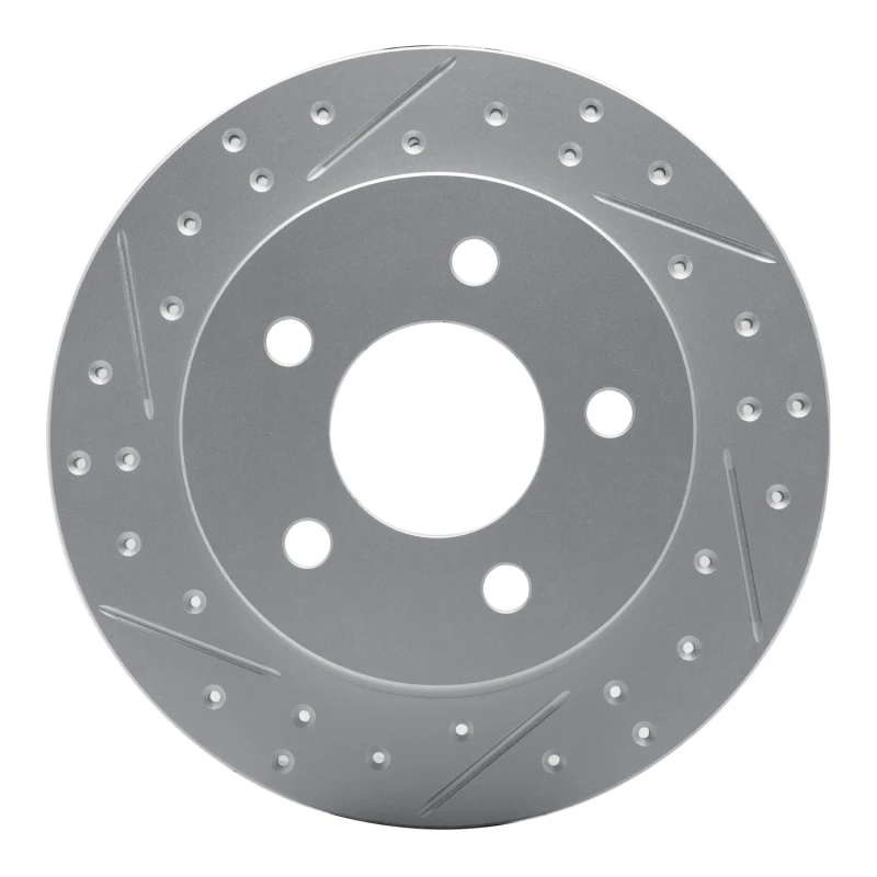 DFC 94-04 Ford Mustang Rear Left Drilled & Slotted Geoperformance Rotor