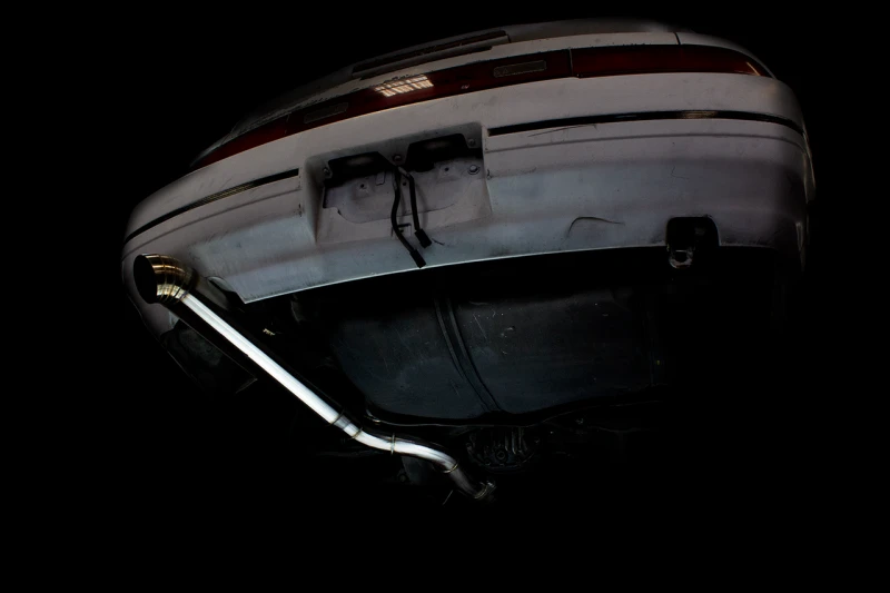 ISR Performance Series II - EP Single Tip Blast Pipe Exhaust Non Resonated für 89-94 Nissan 240sx (S13)