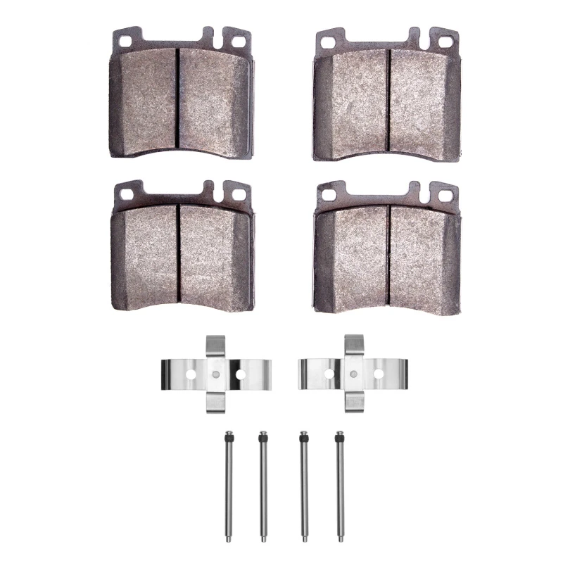 DFC 91-99 Mercedes-Benz S350 Front 5000 Advanced Semi Metallic Brake Pads and Hardware Kit