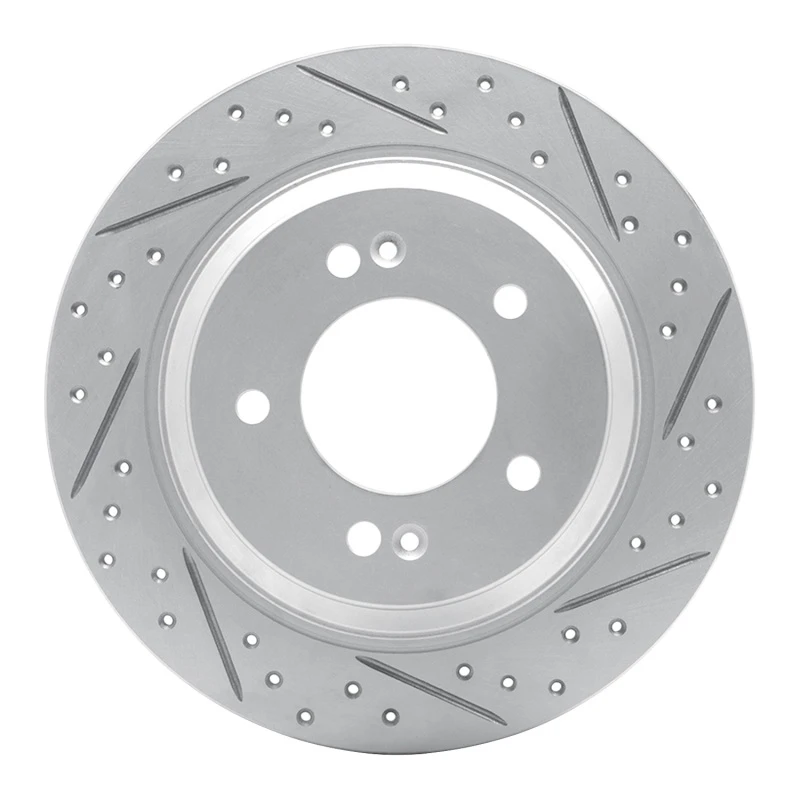DFC 13-26 Hyundai Kona Rear Right Drilled & Slotted Geoperformance Rotor