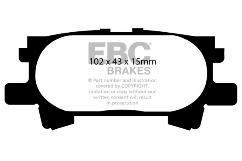 ebc_DP61682-67932060d3395 EBC 04-07 Lexus RX330 3.3 Ultimax2 Rear Brake Pads