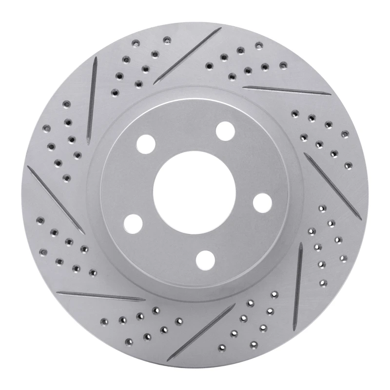 DFC 97-05 Buick Riviera Front Left Drilled & Slotted Geoperformance Rotor