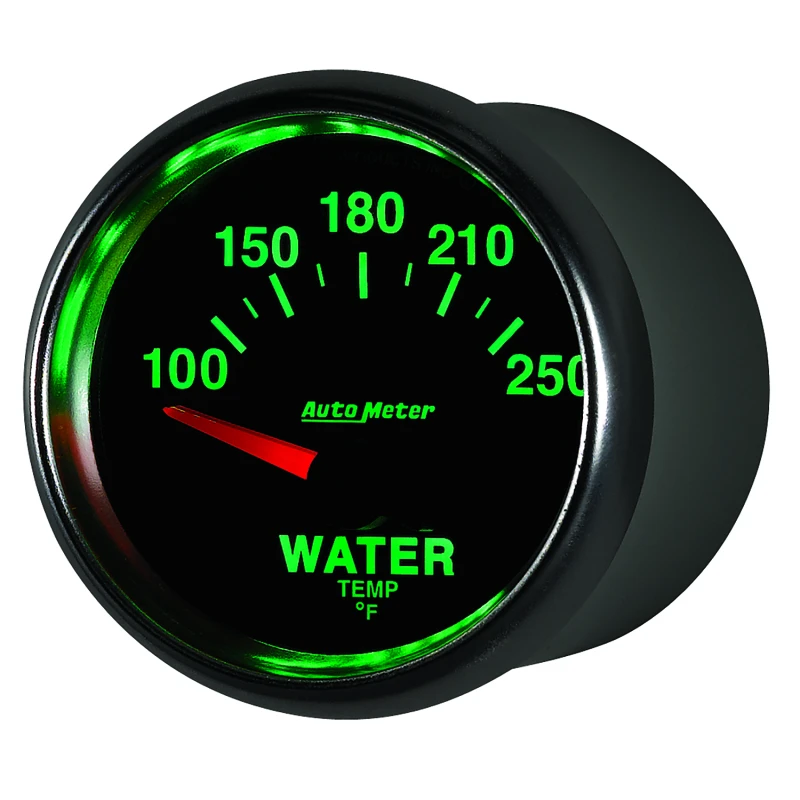 Autometer GS 52mm 100-250 Deg F Short Sweep Electronic Water Temperature Gauge