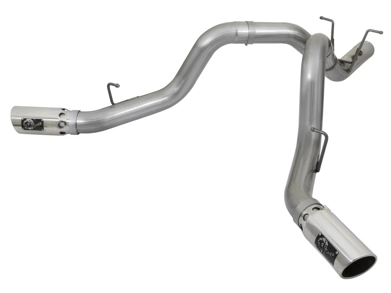 afe_49-44086-P-6792cc5ead255 aFe Large Bore-HD 4 Zoll 409-SS DPF-Back Auspuff mit Dual Polierten Endstücken 2017 GM Duramax V8-6.6L (td) L5P